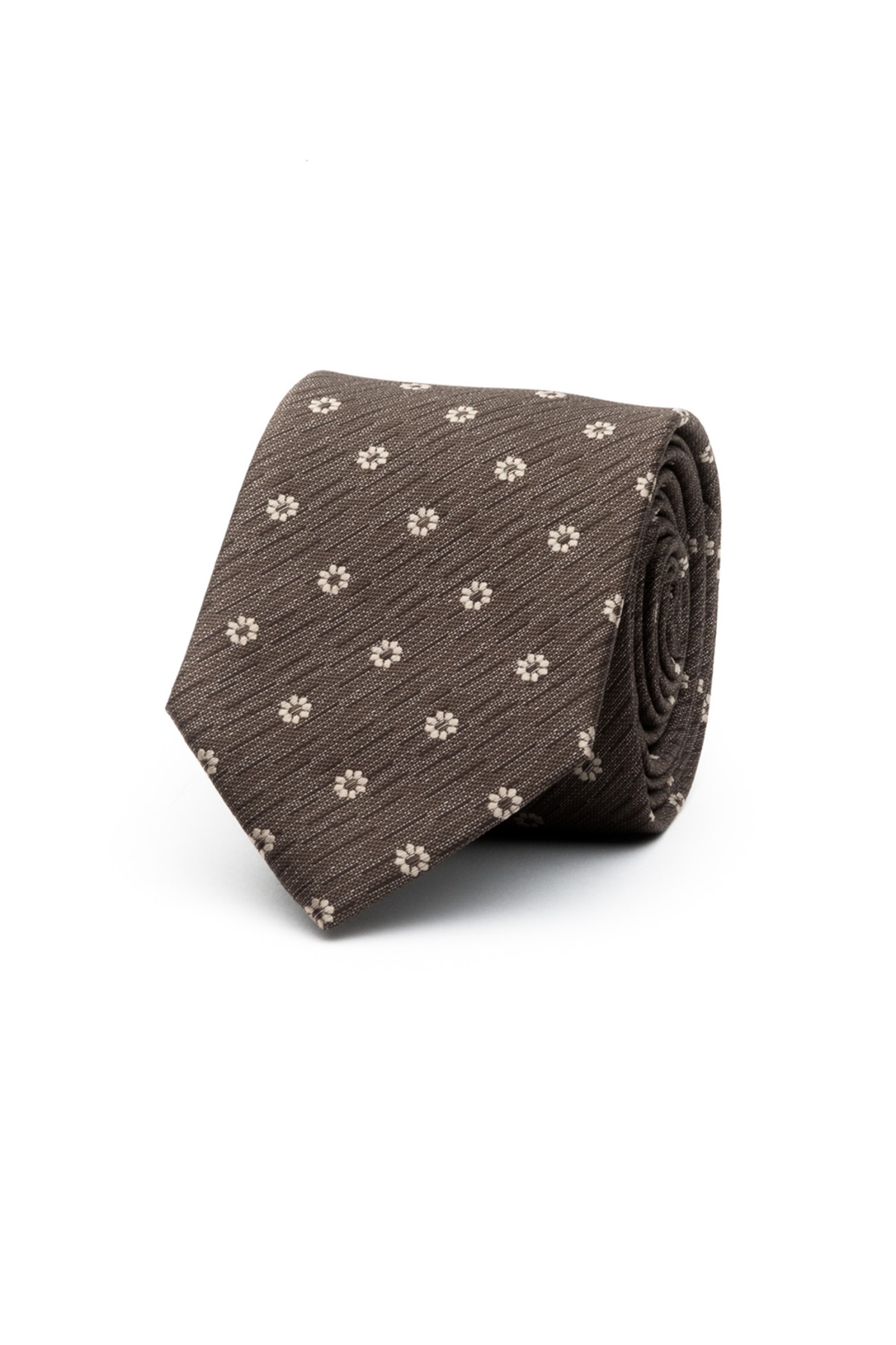 Corbata con estampado de flores