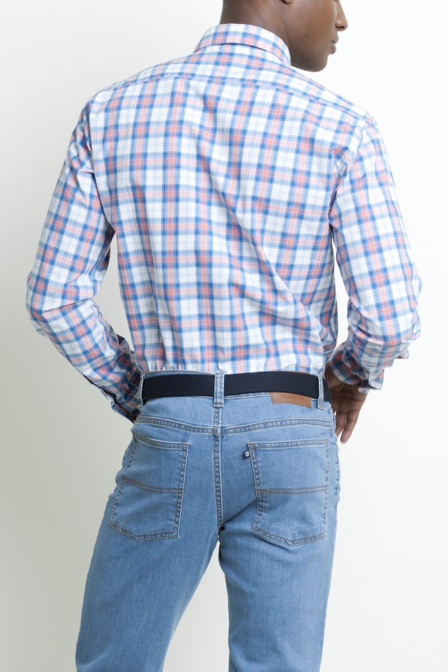 Camisa xadrez slim fit Camisa xadrez slim fit