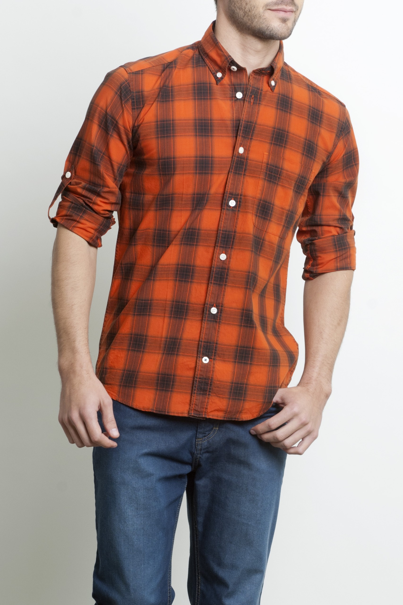 Camisa de cuadros slim fit