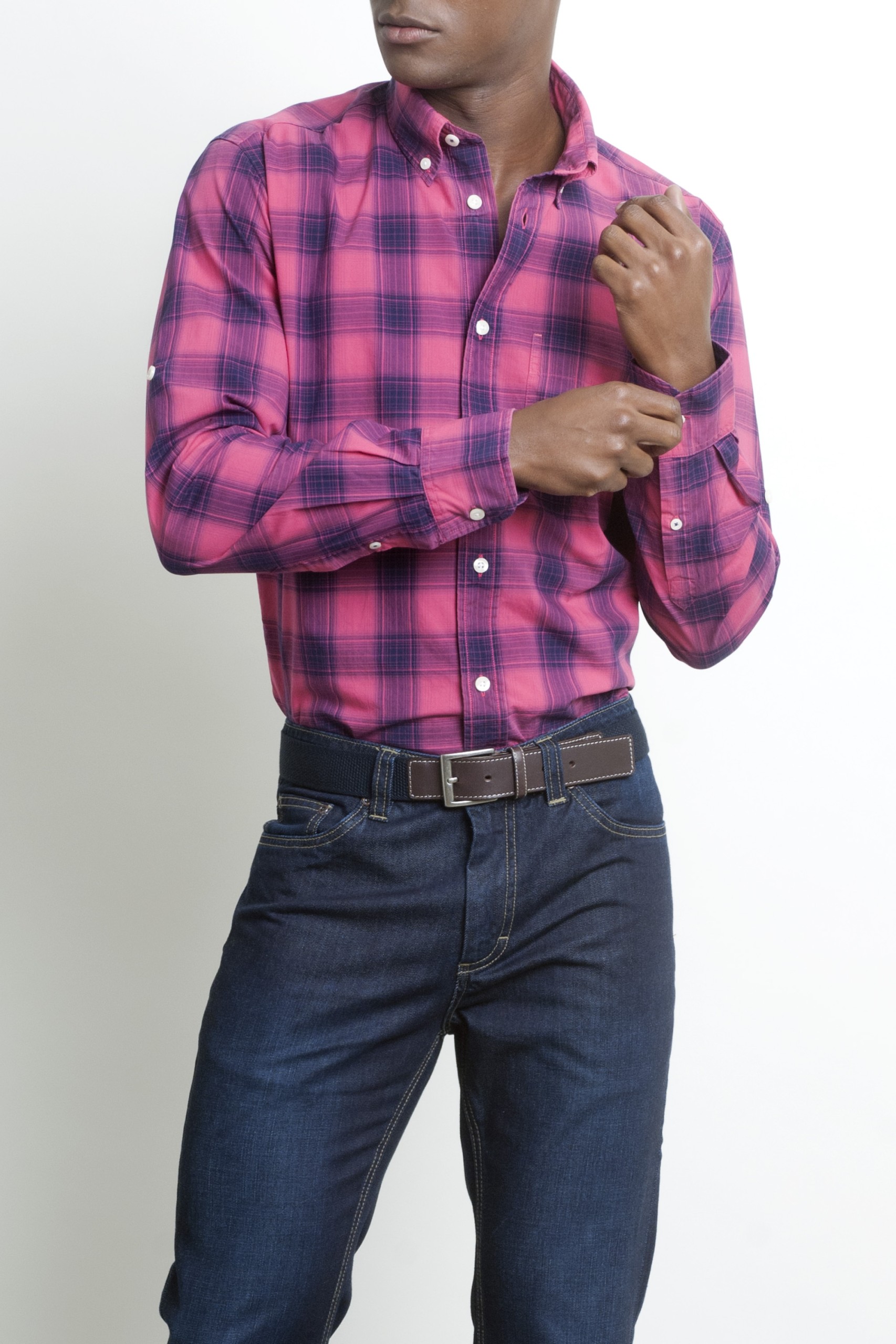 Camisa de cuadros slim fit