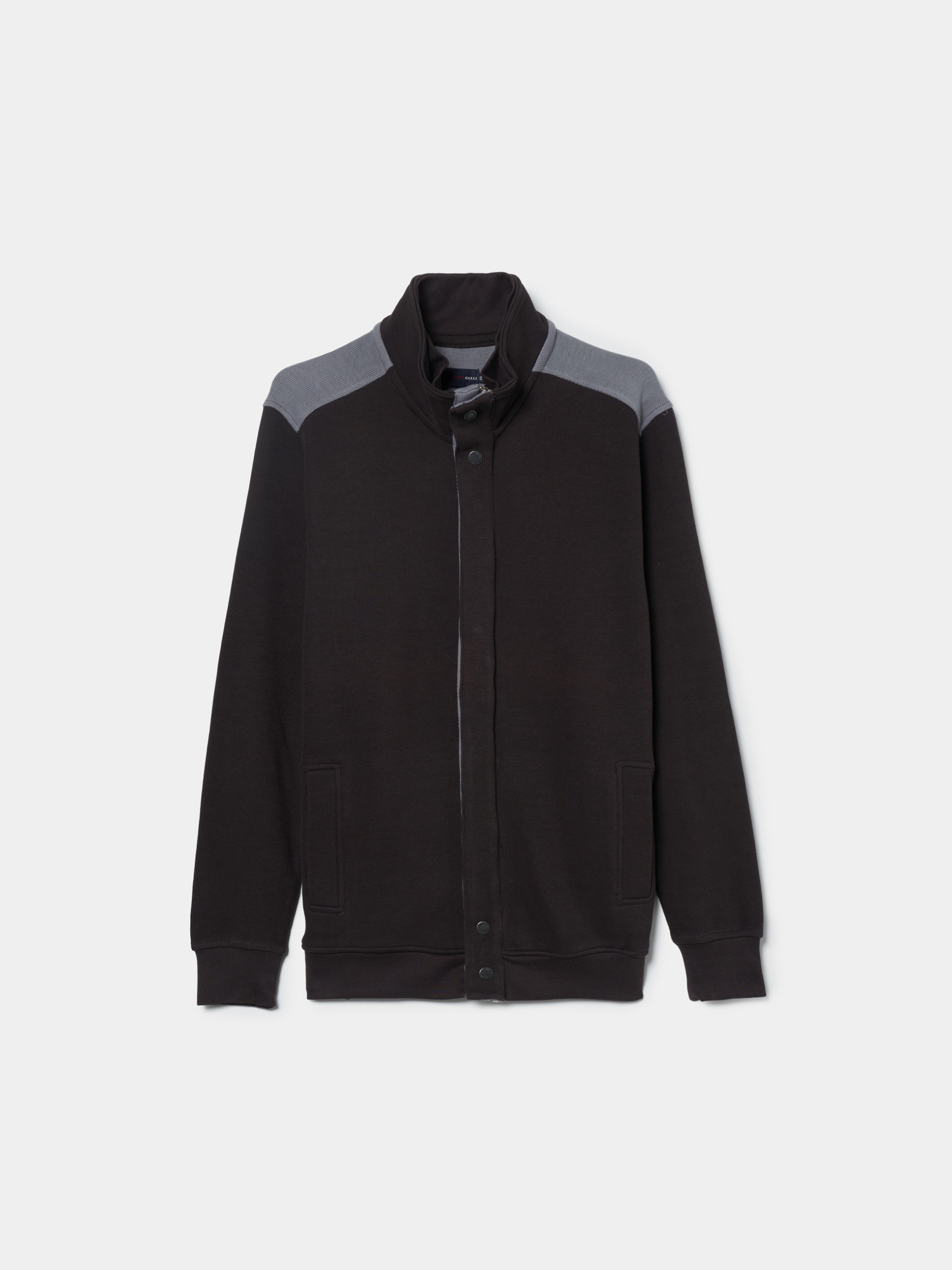 Chaqueta de cuello alto interlock