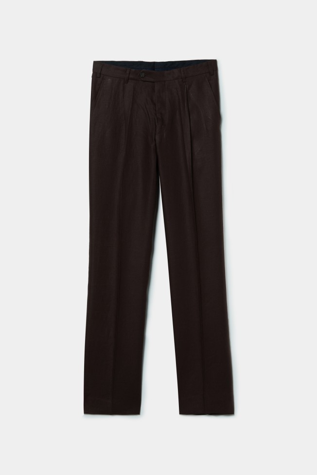 Pantalones clásicos de lino Pantalones clásicos de lino