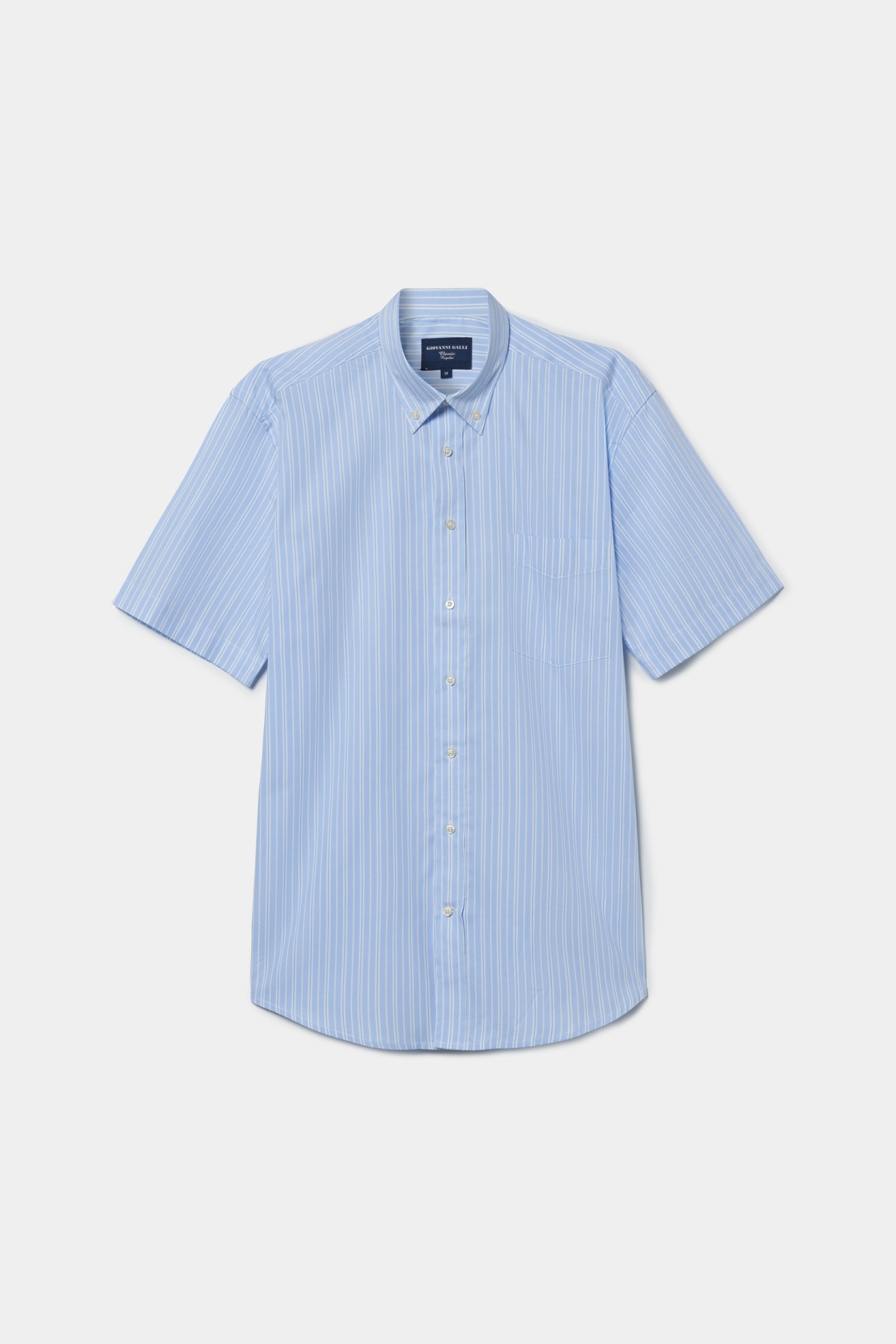 Camisa de rayas de manga corta