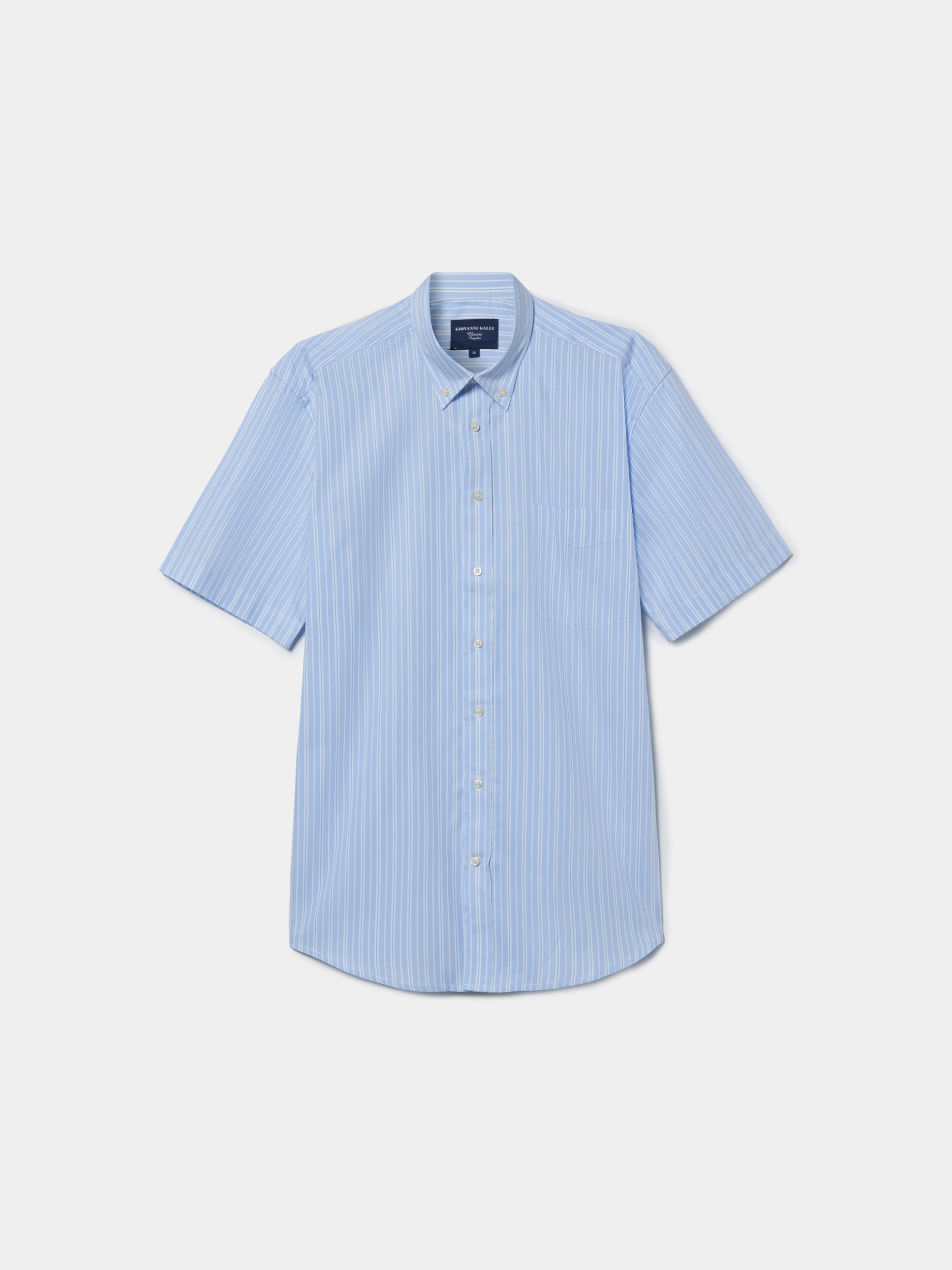 Camisa de rayas de manga corta