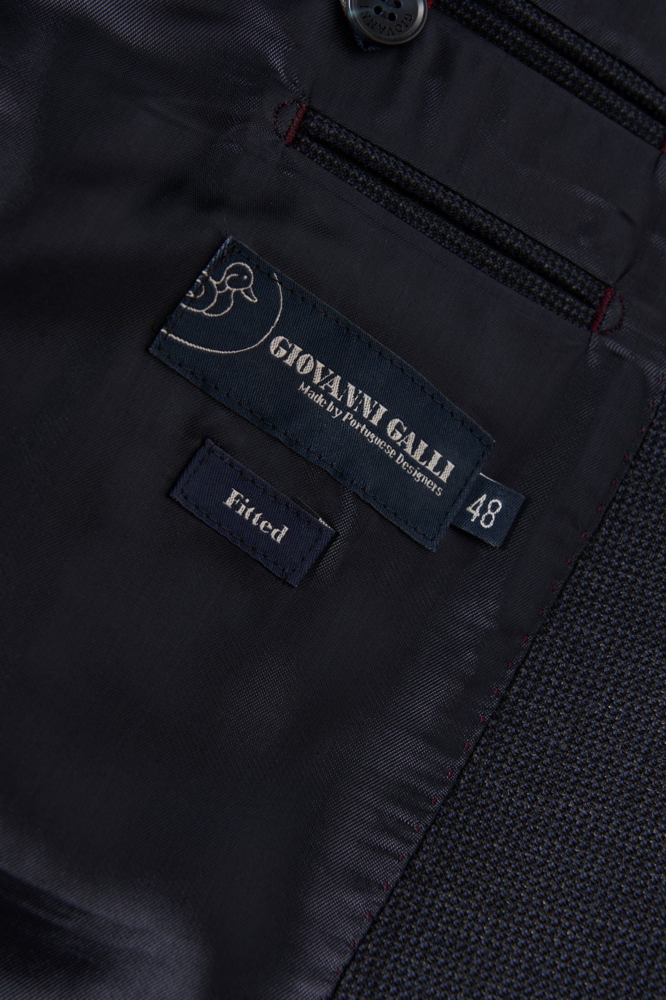 Blazer slim fit microdiseño