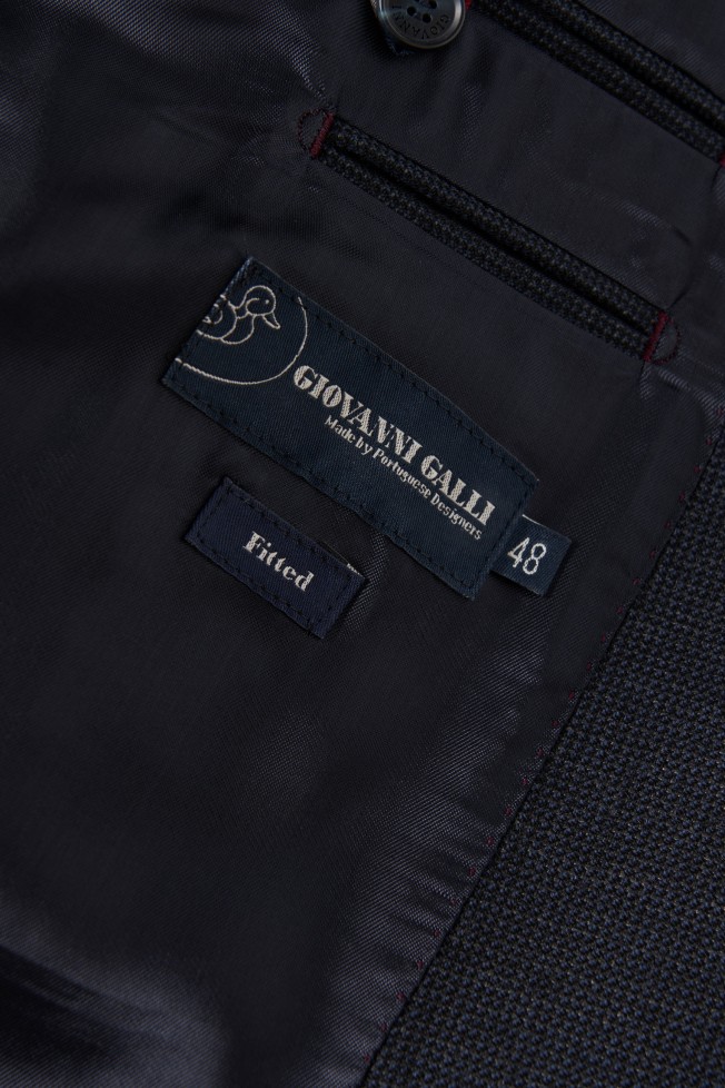 Blazer slim fit microdiseño Blazer slim fit microdiseño