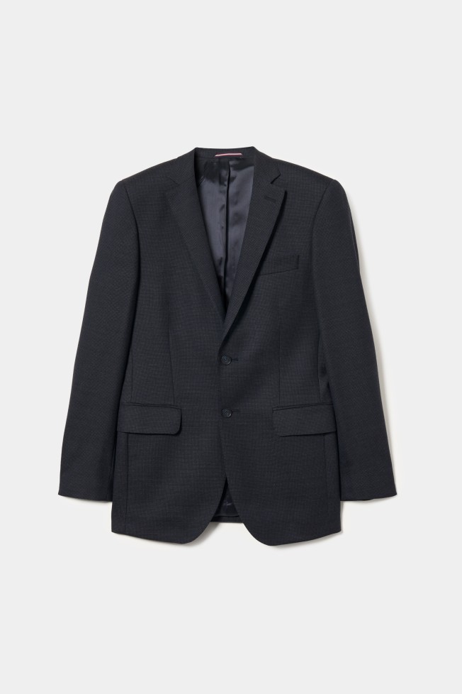 Blazer slim fit microdiseo