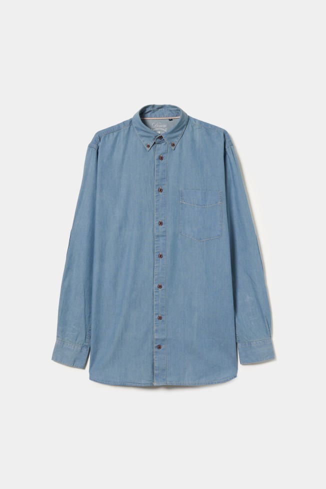 Camisa deportiva de mezclilla Camisa deportiva de mezclilla