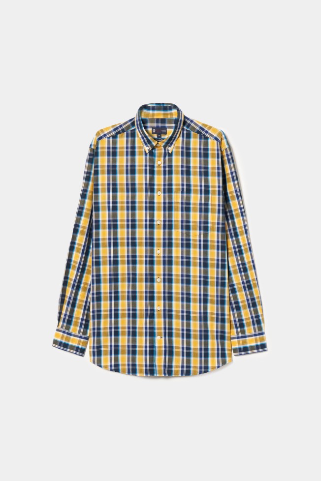 Camisa regular fit a cuadros Camisa regular fit a cuadros