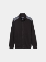 Chaqueta de cuello alto interlock