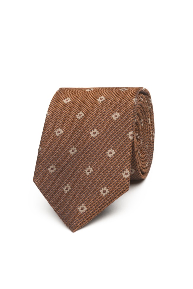 Corbata de seda estampado 