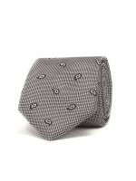 Corbata de seda con motivo de cornucopia 