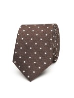 Gravata seda texturizada bolinhas