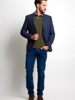 CASACO CINTADO XADREZ MDIO