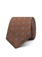 Gravata seda texturizada bolinhas