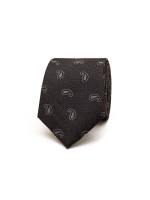 Corbata de seda con estampado cornucopia