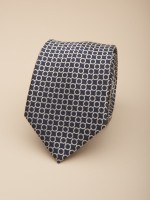 Corbata de seda estampada