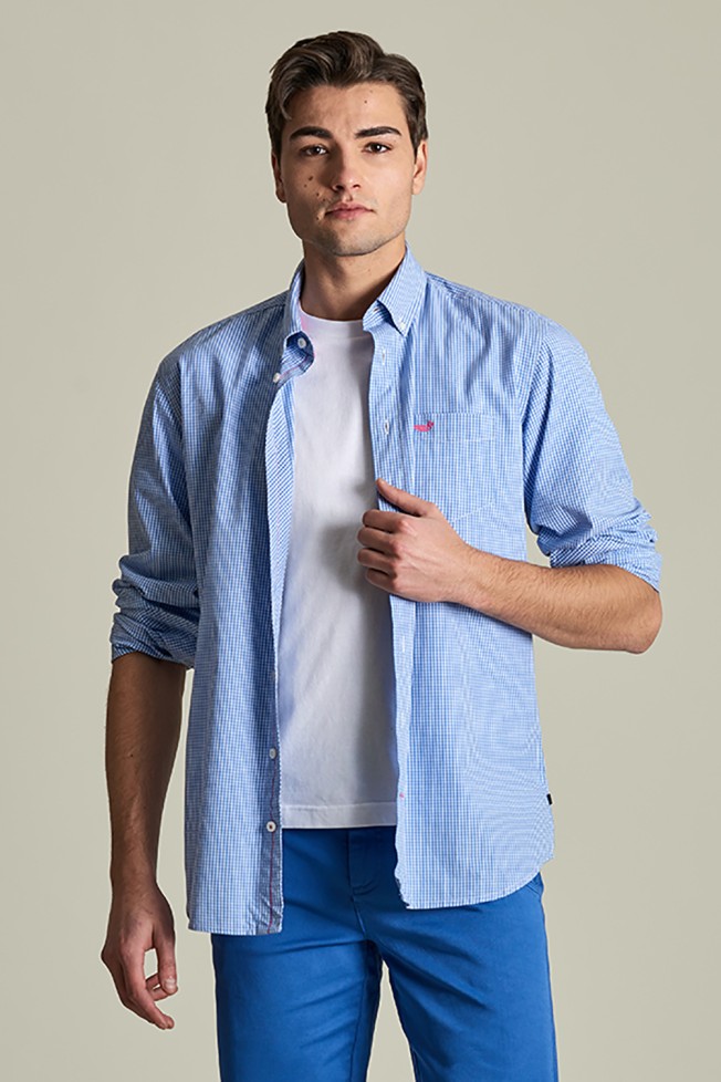 Camisa xadrez slim fit