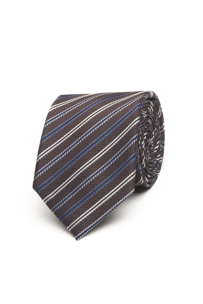 Corbata estampada a rayas