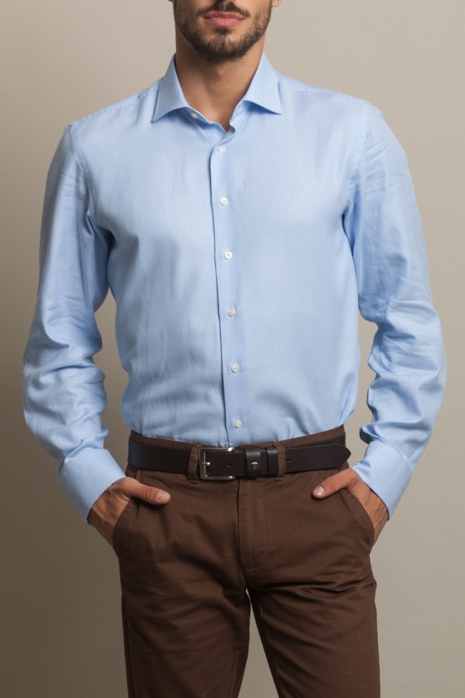 Camisa clsica ajustada 