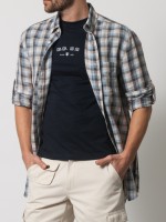 Camisa linho regular fit