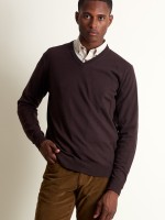 Pullover com decote em V