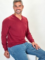 Pullover com decote em V