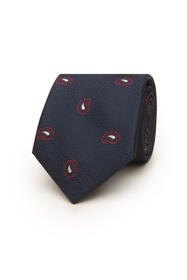 Corbata cornucopia con textura 