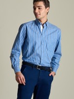 Camisa s riscas regular fit
