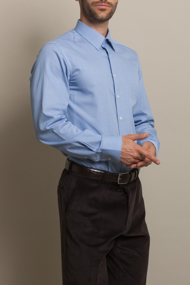 Camisa clsica con micropatrn