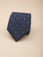 Corbata de lunares con textura 