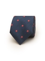 Corbata de flores con textura