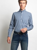 Camisa regular fit a cuadros