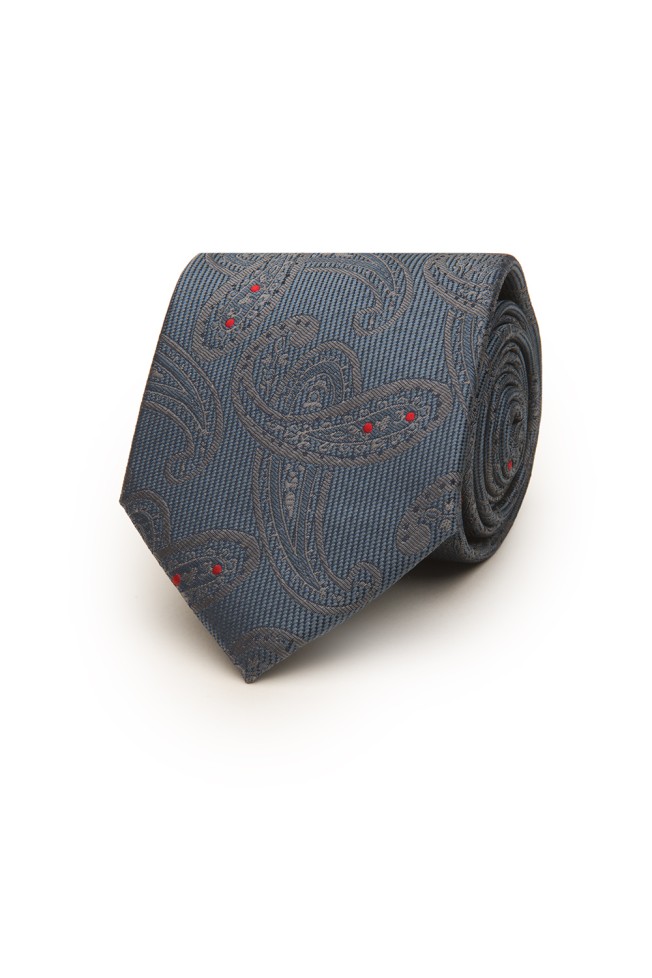 Corbata con estampado cornucopia 