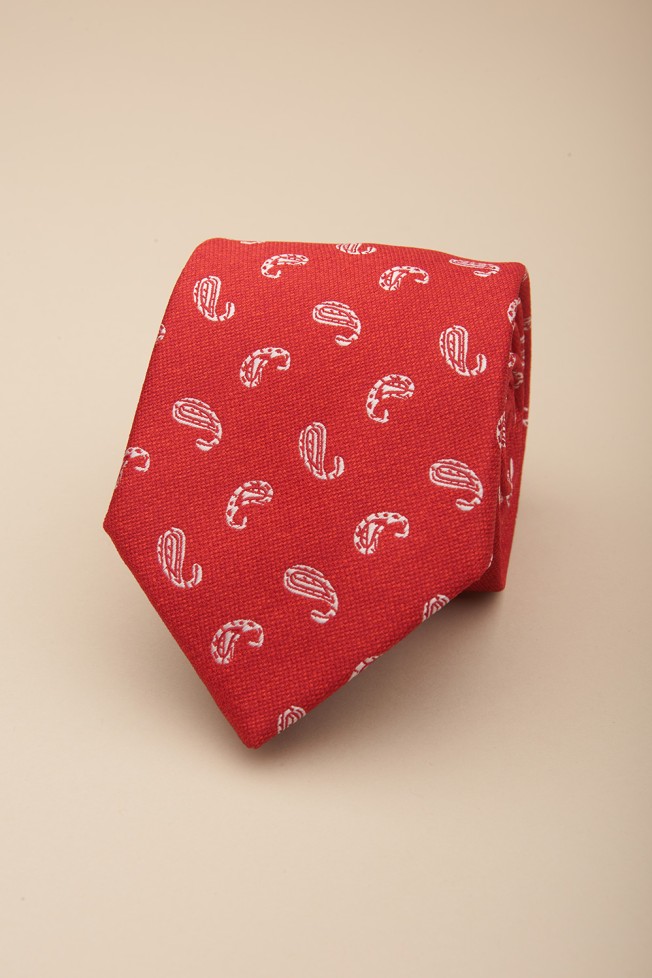 Corbata cornucopia con textura 