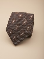 Corbata con estampado cornucopia