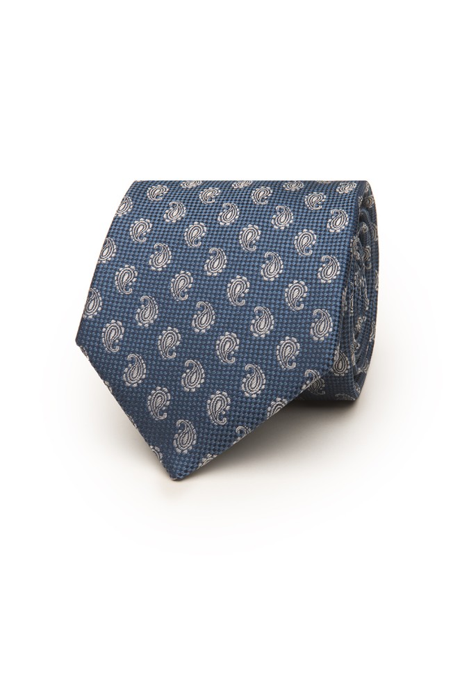 Corbata con estampado de cornucopia