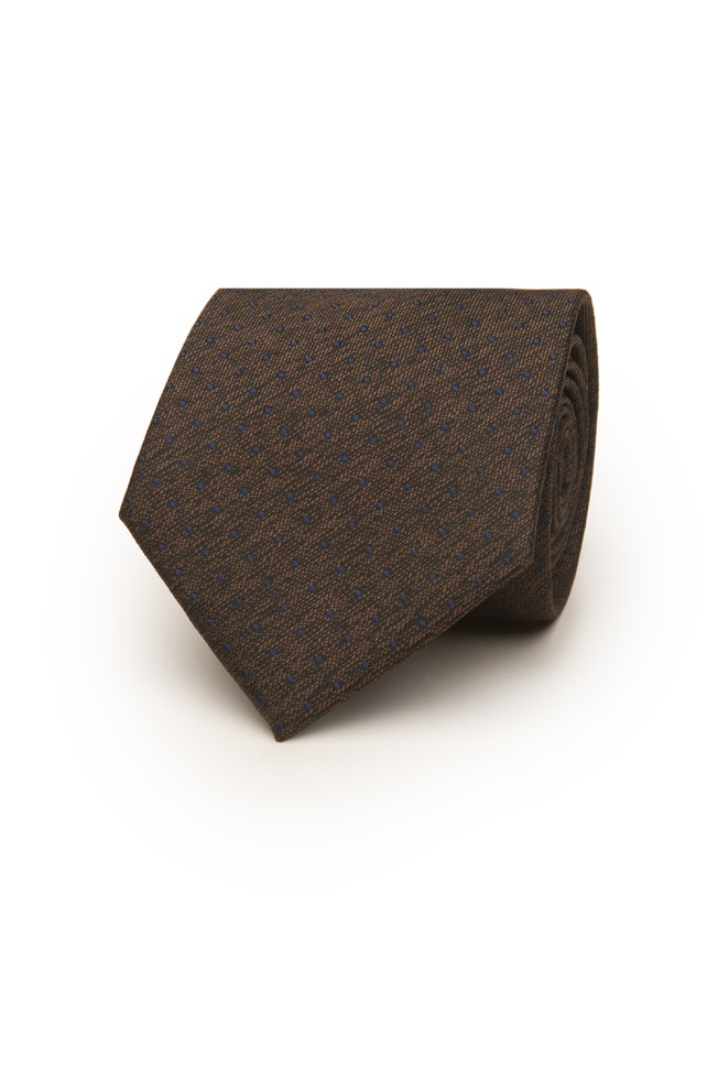 Corbata de lunares con textura 