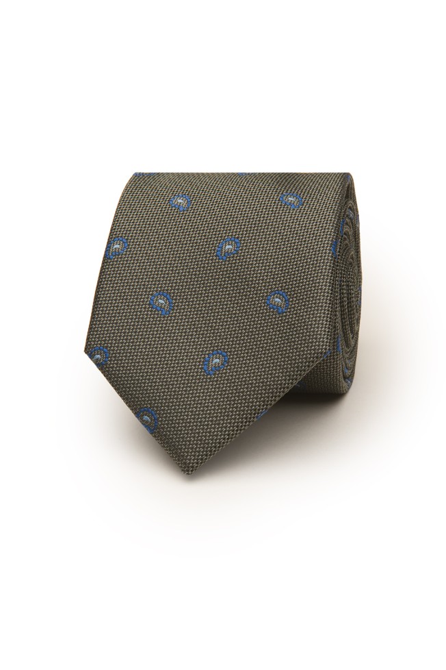 Corbata cornucopia con textura 