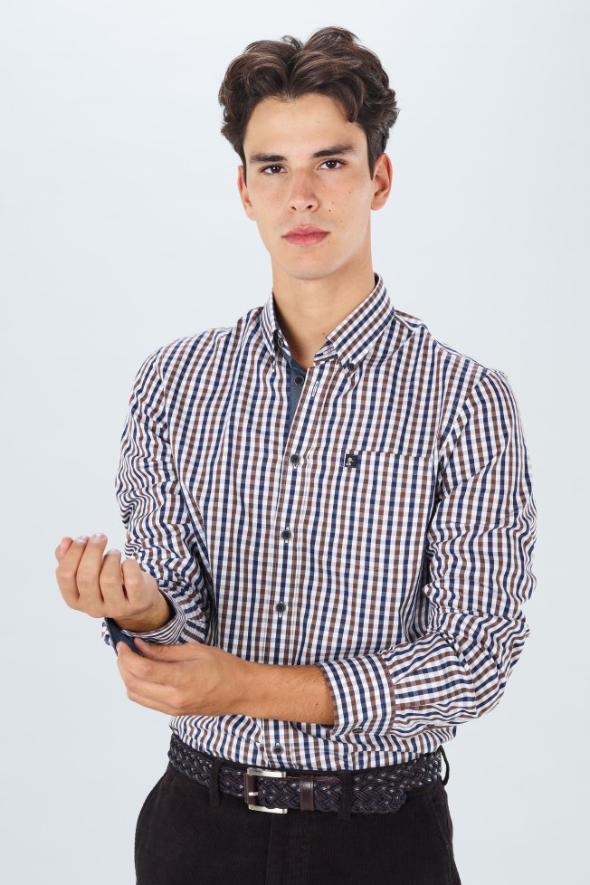 Camisa xadrez regular fit Camisa xadrez regular fit