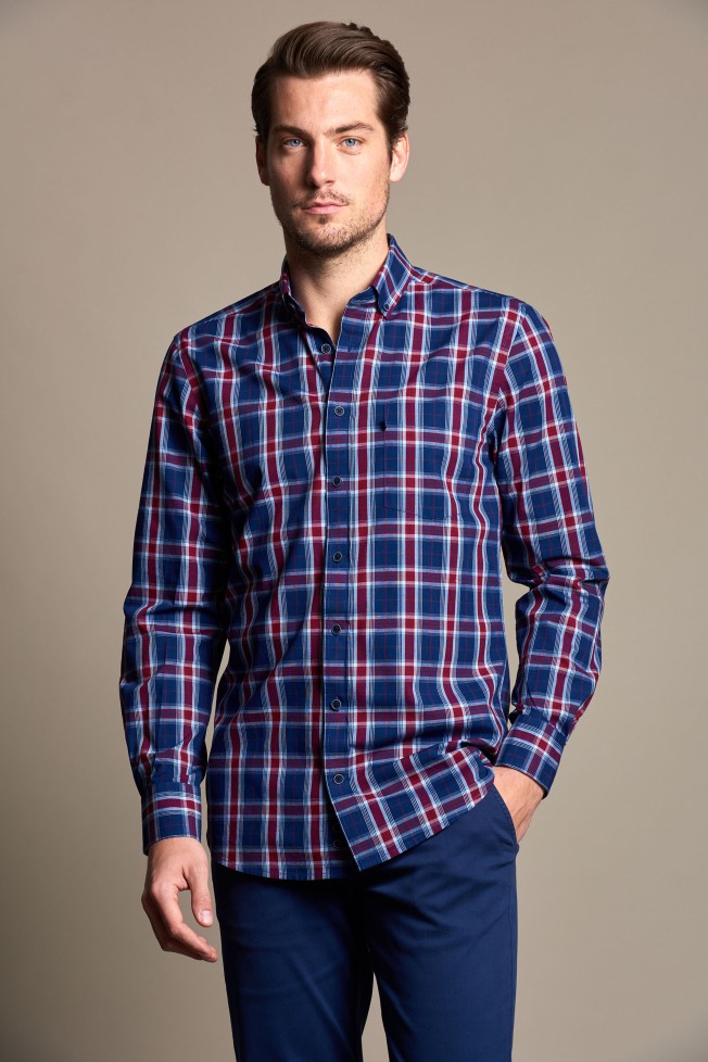 Camisa xadrez slim fit