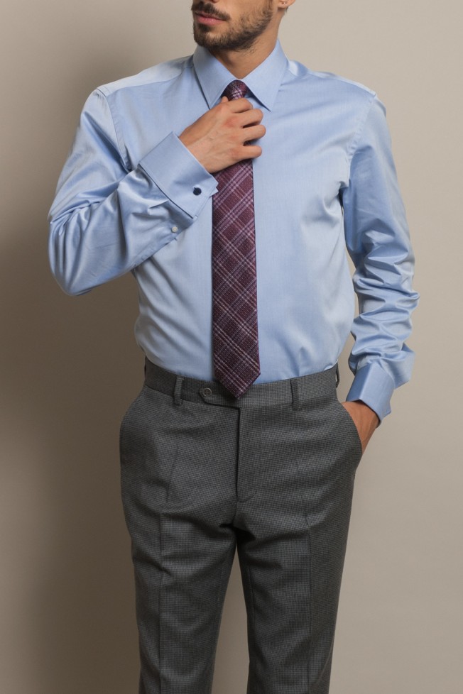 Camisa clssica cintada