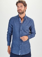 Camisa s riscas slim fit