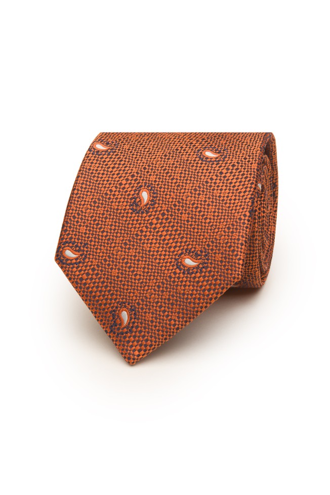 Corbata cornucopia con textura 