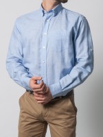 Camisa de lino regular fit