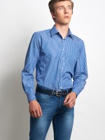 Camisa slim fit s riscas