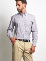 Camisa s riscas regular fit
