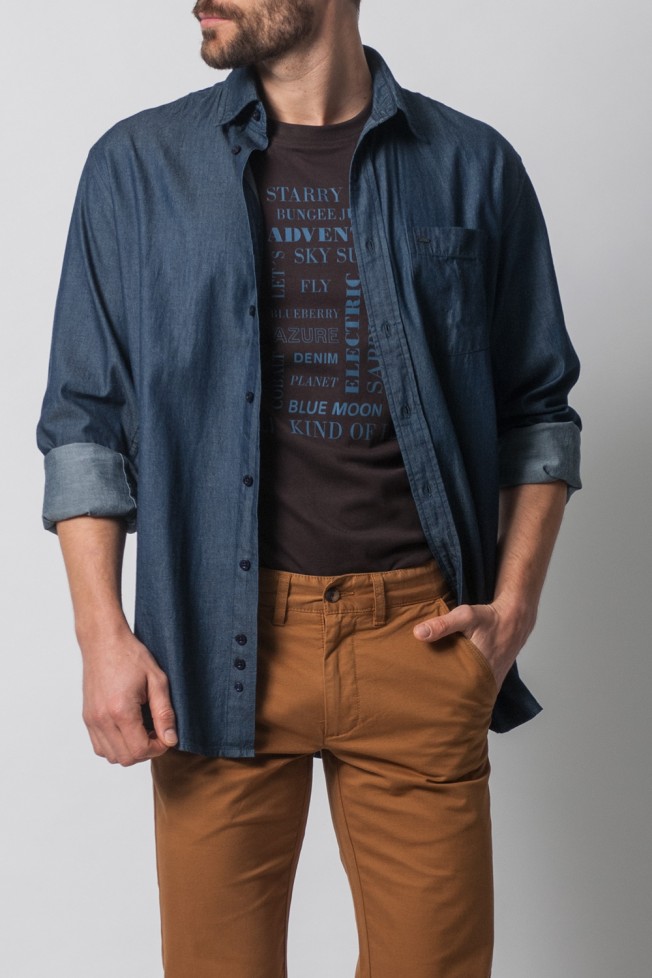Camisa deportiva vaquera