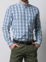 Camisa regular fit a cuadros