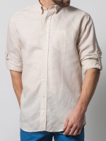 Camisa linho regular fit